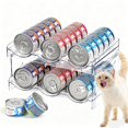 thumbnail image 1 of Organizador de comida para gatos Rvelidode de 2 capas transparente 100 ml, 1 of 6
