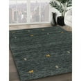 thumbnail image 2 of Ahgly Company Indoor Round Contemporary Iron Gray Abstract Area Rugs, 5' Round, 2 of 6