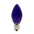 thumbnail image 3 of 25 Pack C7 LED Purple Replacement Light Bulbs for Christmas Light Strings, 0.7W Ceramic LED Vintage Light Bulbs for C7 Outdoor String Lights, Candle Lamps, Night Lights, E12 Candelabra Base, 3 of 5