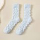 thumbnail image 1 of Women's Thick Warm Wool Mid-Tube Socks for Winter - Soft Cotton Casual Floor Sleep Socks, 1 of 3
