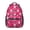 Pink Baseball Caps, variant on Pink Baseball Caps and Balls Pattern Backpack for School, Cute School Bag with Adjustable Shoulder Straps and Padded Back, 15.3"x11"x6.7"