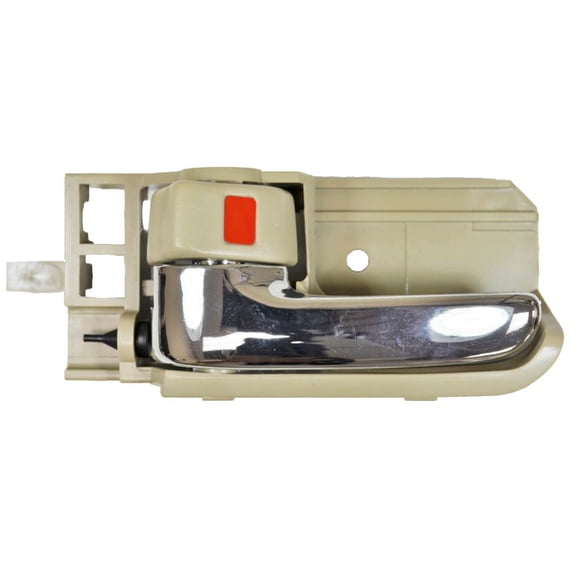 PT Auto Warehouse TO-2567ME-LH - Inner Interior Inside Door Handle, Beige/Tan Housing with Chrome Lever - Driver Side Fits select: 2003-2008 TOYOTA COROLLA
