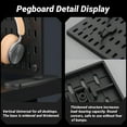 thumbnail image 6 of Pegboard,ENJOYWOOD 23.5 x 16.5 inch Plastic Peg Board Set,Freestanding Desktop Toolboard With Hooks and Shelfs for Office Home Gaming Room Storage Organizer,Black, 6 of 6
