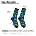 thumbnail image 2 of KLL Little Pirate Crocodile Print Cool Socks Men's Women's Crew Socks Funny Crazy Novelty Stockings, 2 of 6