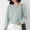 Mint Green, variant on Vinsonshop Womens Crewneck Sweaters Long Sleeve Ribbed Knit Pullover Tops Casual Fall Clothes Winter Warm Basic Jumpers Everyday Wear Beige L
