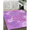 thumbnail image 2 of Ahgly Company Indoor Square Patterned Violet Purple Area Rugs, 5' Square, 2 of 6