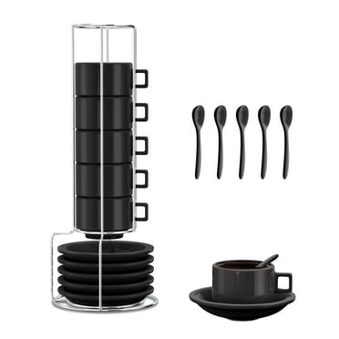 Cups Espresso Stackable - Black