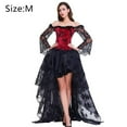 thumbnail image 2 of Corsé de encaje Steampunk para mujer, corsé con hombros descubiertos y falda alta y baja, ropa de fiesta, 2 of 6