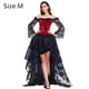 thumbnail image 2 of Corsé de encaje Steampunk para mujer, corsé con hombros descubiertos y falda alta y baja, ropa de fiesta, 2 of 6