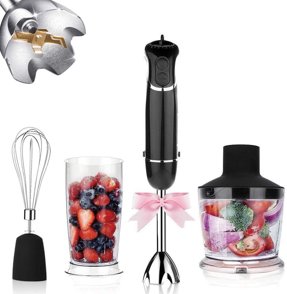 Electric Food Blender, 4in1 Hand Immersion Blender, 800W Blender