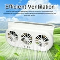 thumbnail image 3 of 3-Fan Car Exhaust Fan USB Air Circulation Fan Ventilator Silent Air Vent Cooler Automotive Radiator, 3 of 8