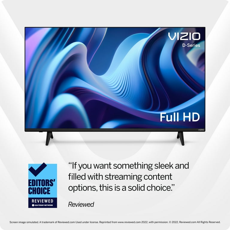 Vizio Smart TV LED FHD de 40 pulgadas Serie D D40f-J (diagonal de 39.5  pulgadas) (renovado)