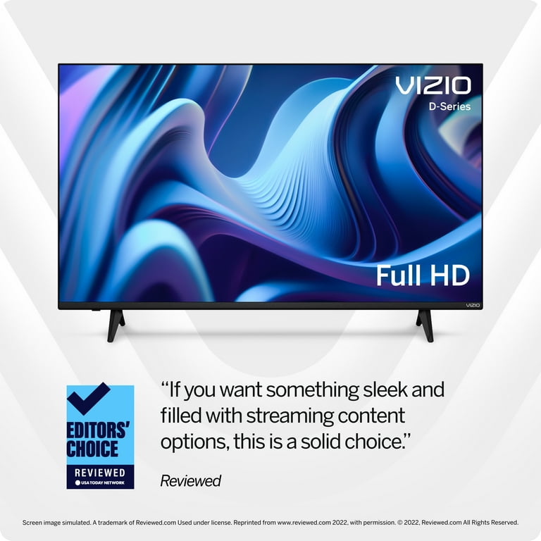 VIZIO 40-inch D-Series Full HD 1080p Smart TV with AMD FreeSync, Apple  AirPlay and Chromecast Built-in, Alexa Compatibility, D40f-J09, 2022 Model