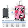 thumbnail image 6 of Balery Luggage Cover Panda Heart Valentine Pink Print Suitcase Covers for Luggage Elastic Washable Suitcase Protector Fits 18-32 Inch Luggage-Large, 6 of 9