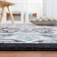 thumbnail image 5 of Safavieh Riviera Ulysses Medallion Polyester Machine Washable Area Rug, Gray/Light Blue, 7'9" x 10', 5 of 12