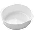 thumbnail image 4 of White Ceramic Double Handled Baking Dish for Home Use Perfect for Roasting and Baking 9.8 Inches, 4 of 7