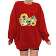 thumbnail image 1 of Sudadera Para Mujer, Sudaderas de Cuello Redondo, Blusa Holgada de Manga Larga Con Estampado de Otoño A La Moda, Jersey Informal de Cuello Redondo, Tops, Sudadera Odeerbi  ODB130918, 1 of 4