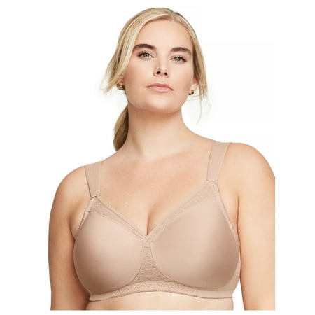 

Glamorise Full Figure Plus Size MagicLift Seamless T-Shirt Bra Wirefree #1080
