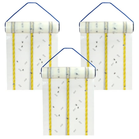 PIC Fly Ribbon XL - Fly Traps for Outdoors and Barns, Paper, 40FT Roll (3 Pack)