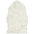 thumbnail image 6 of SAFAVIEH Sheep Skin Jeptha Solid Area Rug, White, 2' x 3' Specialty, 6 of 8