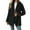Black, variant on Zorckvet Womens Plus Size Winter Coats, Womens Fleece Coats, Winter Double Sided Fleece Long Sleeve Hooded Warm Jacket for All