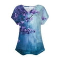 thumbnail image 4 of Kayannuo Short Sleeve Womens Tops Graphic Tees Women Valentine's Day Women's V-Neck Fashion Casual Short-Sleeved Spring And Summer Top, 4 of 4