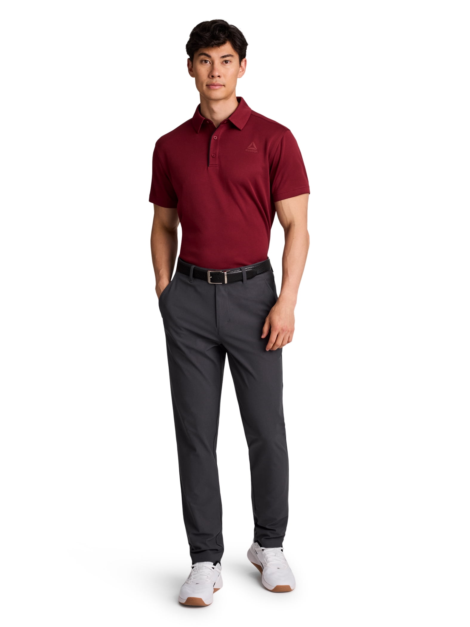 Reebok Men's and Big Men's Performance Polo Shirt, Sizes XS-5XL