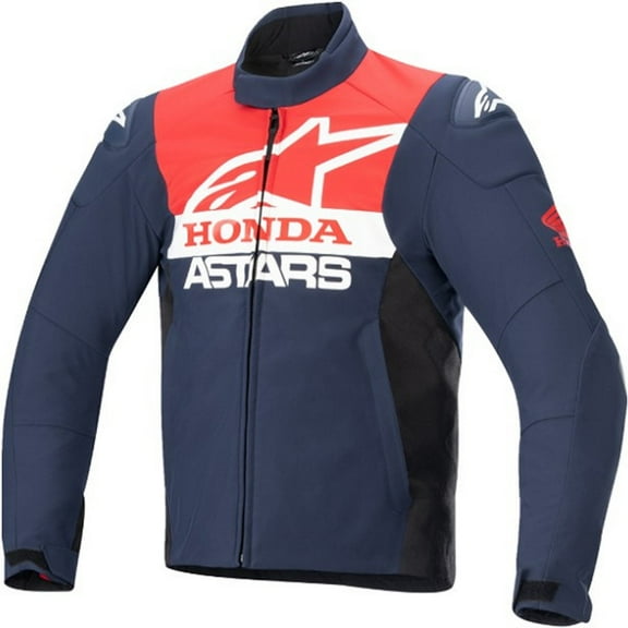 Alpinestars Honda SMX Mens Waterproof Motorcycle Jacket Blue/Black/Red XL