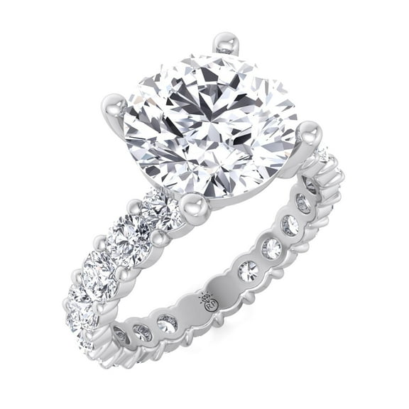 Cruise - Moissanite Round Cut Lab Diamond Eternity Engagement Ring