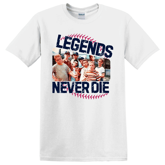 Retro 1990S Legends Never Die Baseball Squad Crew Baseball Vintage Birthday T-shirt