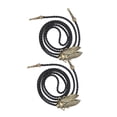 thumbnail image 1 of 2 piezas Novetly Rodeo Western Cicada colgante Bolo Tie Black Leather Line Dance, 1 of 6