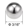 thumbnail image 2 of Uxcell Boules de Roulement Pouces Acier Inoxydable 304 G100 Boules de Précision 3/16 Pouces, 2 of 3