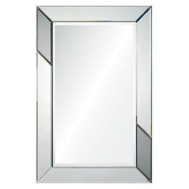 l Rumba Mirror&44; Finition Argent & Gris