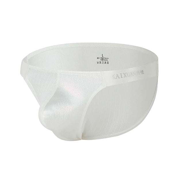 Calzoncillos de cintura baja de color sólido sexy para hombre Pompotops qyievc4911