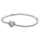 thumbnail image 2 of Pulsera PANDORA Moments con Cierre de Corazón Brillante 21 cm, 2 of 9