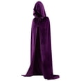 thumbnail image 7 of Fancy Cosplay Costumes Cosplay Costumes Velvet Cloak Long Hooded Cloak Halloween gift 110-130-150-170 Family-Match, 7 of 7