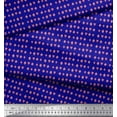 thumbnail image 2 of Soimoi Blue Rayon Crepe Fabric Poker Card Symbol Decor Fabric Printed Yard 46 Inch Wide, 2 of 3
