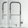 thumbnail image 5 of VIGO Sterling Single Handle Pull-Down Sprayer Kitchen Faucet Set with Deck Plate in Matte Black, 5 of 5