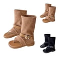 thumbnail image 2 of SBYOJLPB Childrens Cowgirl Cowboy Western Boots Summer Open-Toed Kids Mid Calf Boots Riding Shoes for Toddler/Little Kid/Big Kid, 2 of 7