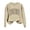 Khaki [Halloween Shirts for Women Clearance], variant on WEIWEN Halloween Sweatshirt for Women Cute BOO Graphic Shirts Crewneck Embroidered Ghost Pullover Fall Sweaters for Women Outfits Tops Women's Clothing Green, S