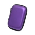 thumbnail image 1 of 1PC Portable Earphone Bag Earbuds Memory Card Case USB Cable Organizer Storage Box Coin Purse Headphone Accessories Purple, 1 of 6
