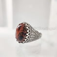 thumbnail image 7 of Mahogany Jasper Mans Ring, Natural Mahogany Jasper Ring, Silver Jewelry, 925 Silver Ring, Birthday Gift, Heavy Mens Ring, Arabic Design, Ottoman Style Ring, Christmas, Turkey Mens Signet Ring, 7 of 7