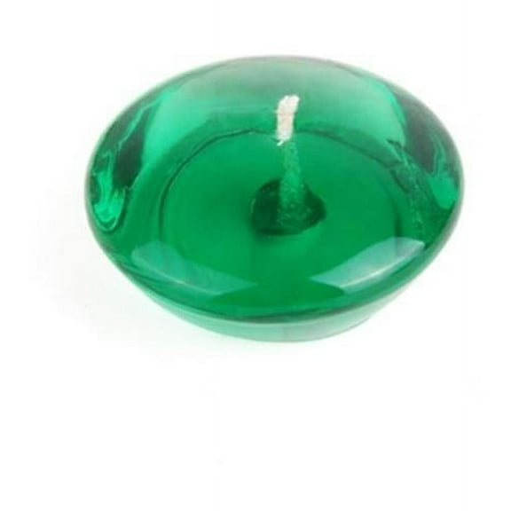 3 in. ClearGel Floating Candles, Hunter Green - 6 Piece per Box
