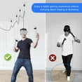 thumbnail image 4 of [Pro Version] GAEKOL VR Cable Management, 6 Packs VR Pulley System fits Meta Quest 3/PSVR/PS VR2/Rift S/Valve Index/HTC Vive Pro/HP Reverb VR Accessories, Cord Managenment for Headset and Gaming PC, 4 of 7