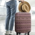 thumbnail image 2 of Pink Geometric Striped Pattern Luggage Cover Fashion Suitcase Cover Baggage Covers Fit 25-28 Inch Luggage (Go Travel), 2 of 5