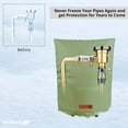 thumbnail image 2 of Redford Supply Backflow Valve Cover Insulated - Water Well Pump Covers, Well Head Cover, Sprinkler Valve Cover, Backflow Preventer Cover Insulated, Sprinkler Covers for Outside, 2 of 7