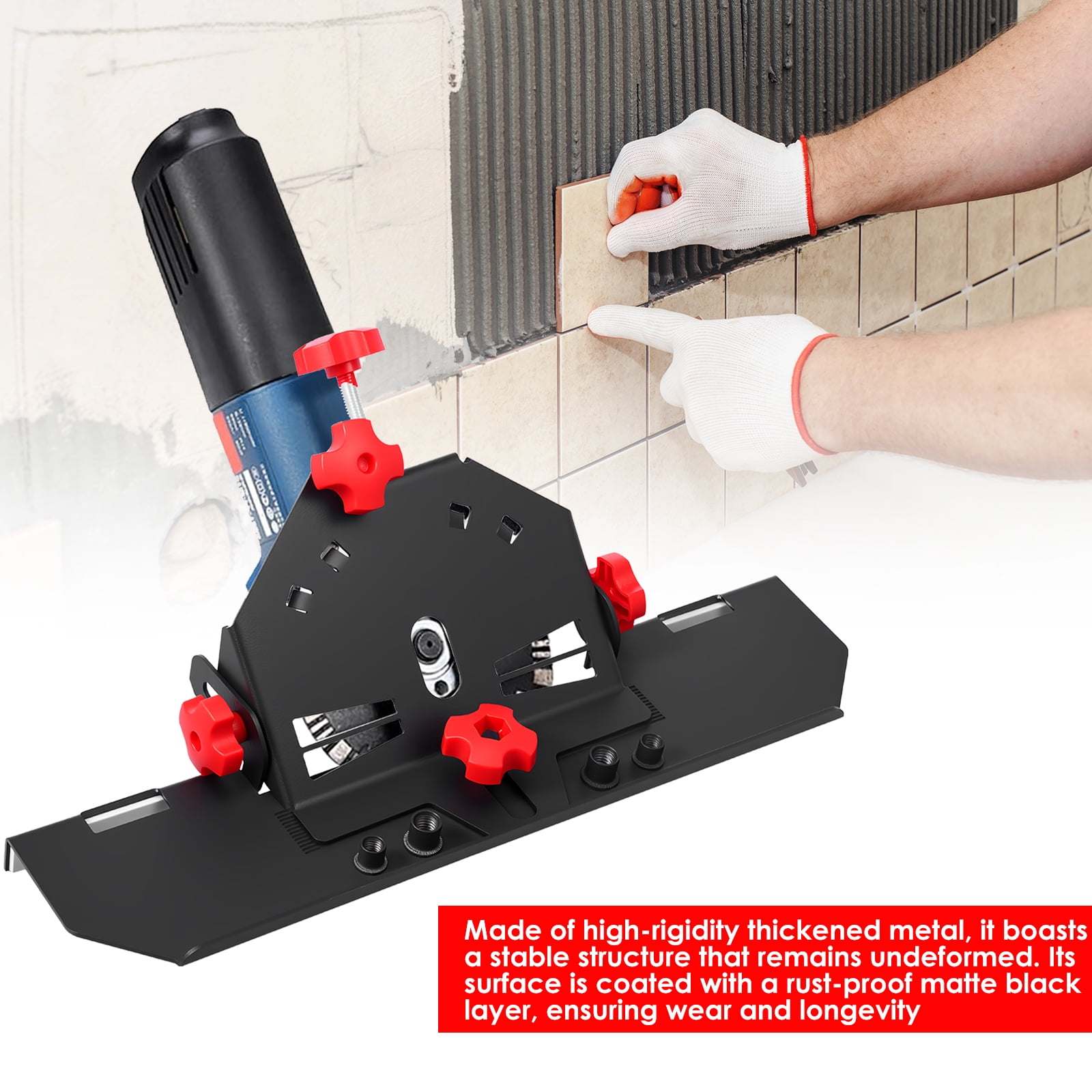 45 Degree Tile Chamfering Tool Anti Slip Chamfering Cutting Tool for 4-1/2" and 5" Angle Grinder