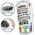thumbnail image 6 of Autism Mom Tumbler, Gifts For Mom From Daughter Son - Birthday Gift Mom, Double Wall Vacuum Stainless Steel Insulated Travel Coffee Mug, Tumblers cup with Lid and Straw 20 oz, 6 of 6