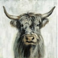 thumbnail image 2 of Vassileva, Silvia 26x26 White Modern Wood Framed Museum Art Print Titled - Highland Cow, 2 of 4