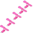 thumbnail image 1 of Mini Ventilador Rosa BlitzPink 5Pzas Rosa 5W Silicón+Plástico Ventilador USB-C., 1 of 1